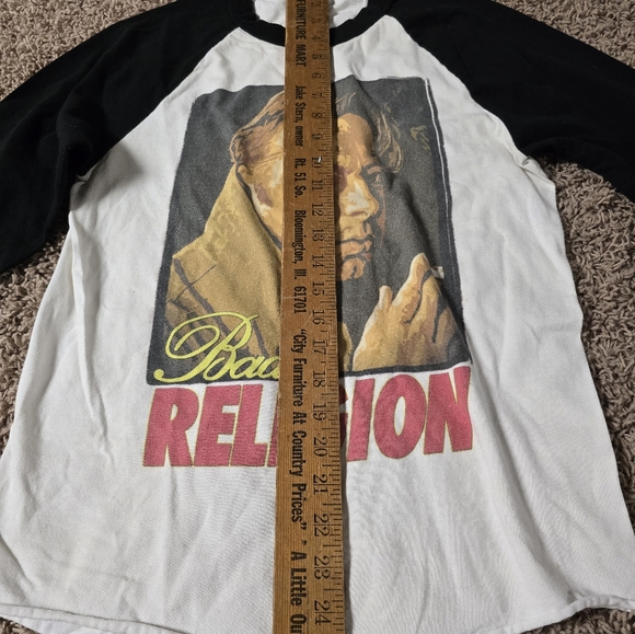 Christopher Hitchens "Bad Religion" baseball tee, small - Picture 9 of 13
